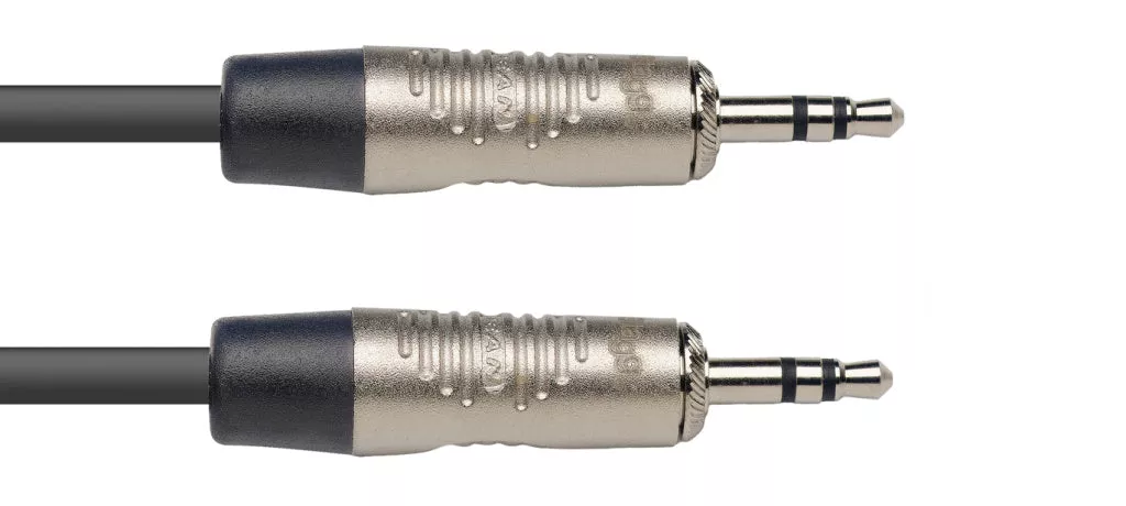 Stagg N series audio cable, mini jack/mini jack (m/m), stereo, 2 m (6′) – NAC2MPSR