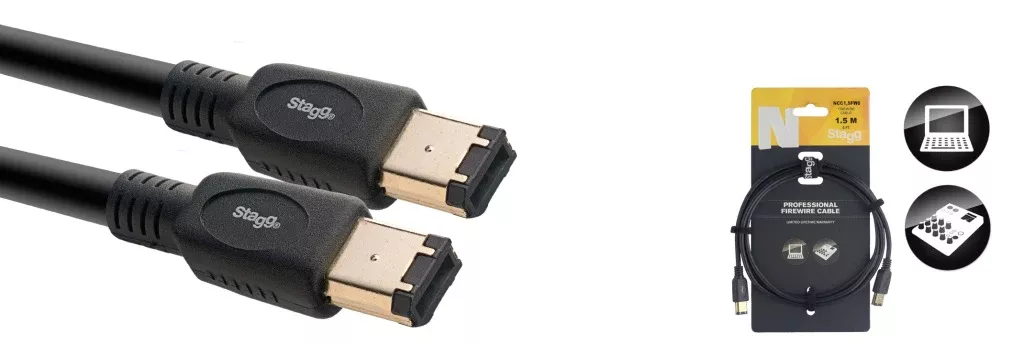 Stagg N-Series FireWire Cable – NCC1,5FW6