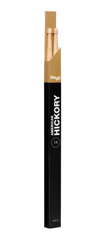 Stagg Pair of Hickory Sticks, V series /7A – Wooden Tip – SHV7A