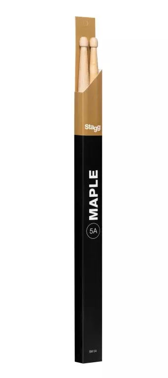 Stagg Pair of Maple Sticks/5A - Wooden Tip – SM5A