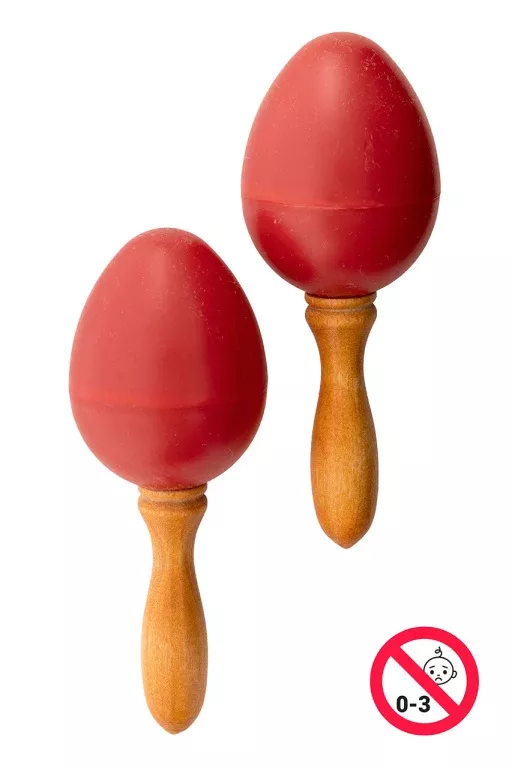 Stagg Pair of plastic egg maracas – EGG-MA S/RD