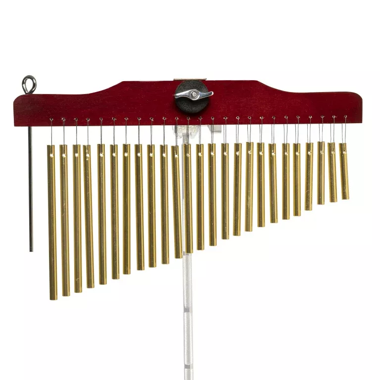 Stagg Pipe chimes, single row, 25 bars, with mounting bracket and striker – PCH125
