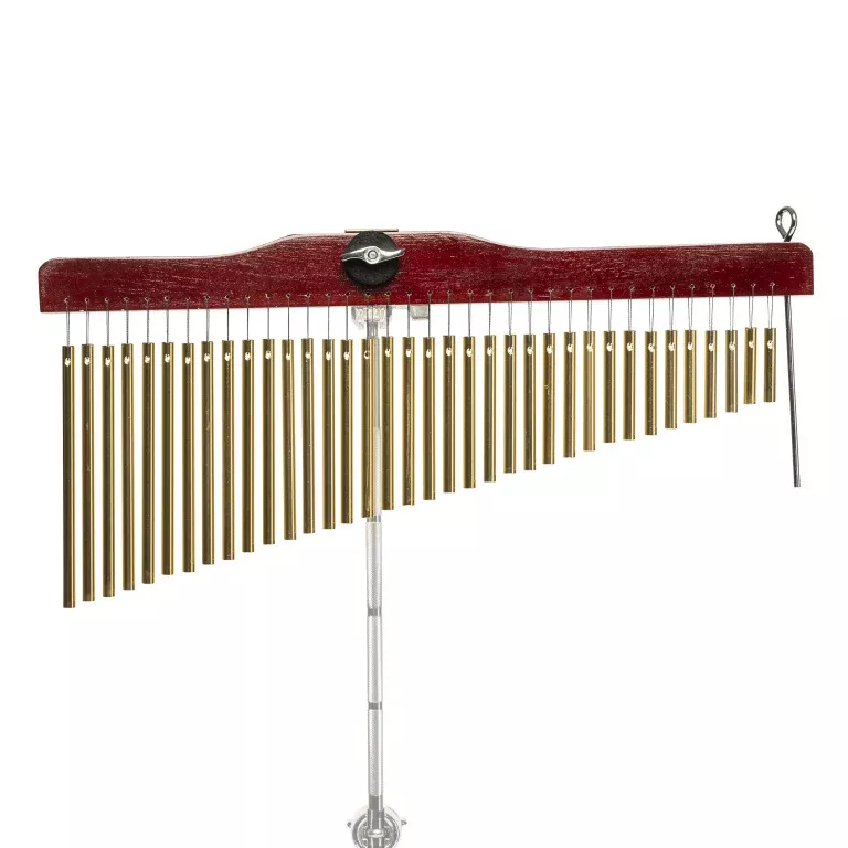 Stagg Pipe chimes, single row, 36 bars, with mounting bracket and striker – PCH136