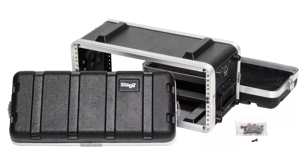 Stagg Shallow ABS case for 4-unit rack – ABS-4US