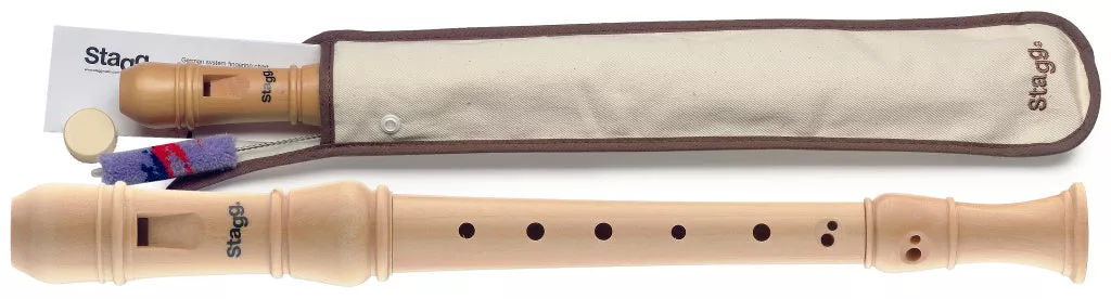 Stagg Soprano recorder, Baroque fingering, Maple wood – REC3-BAR/WD