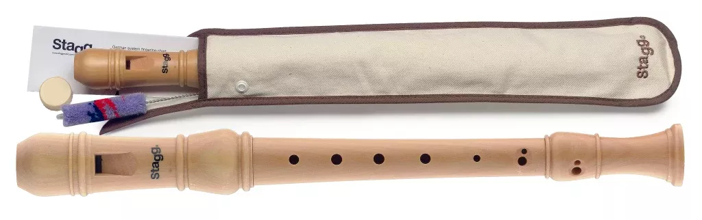 Stagg Soprano recorder, German fingering, Maple wood – REC3-GER/WD