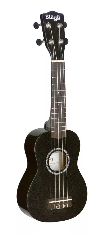 Stagg Soprano ukulele in black nylon gigbag – US-NIGHT