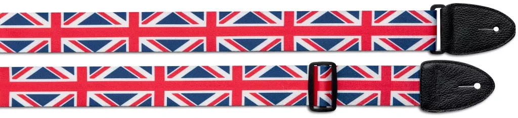 Stagg Terylene guitar strap with UK flag pattern – STE FLAG UK
