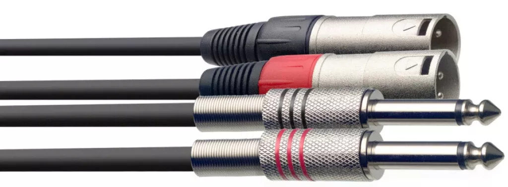 Stagg Twin cable, XLR/jack (m/m), 3 m (10′) – STC3PXM