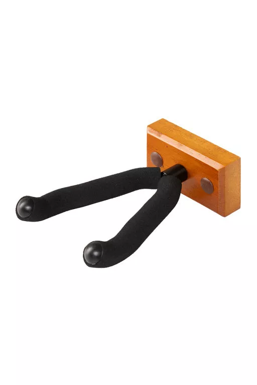 Stagg Wall-mounted guitar holder w/ rectangular wooden base – GUH-WN REC
