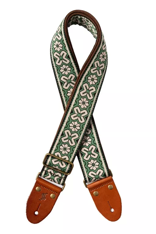 Stagg Woven nylon guitar strap with tiare pattern – SWO-TIA-GREEN
