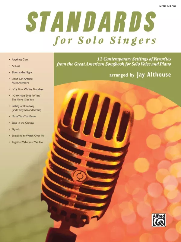Standards for Solo Singers: Medium Low Voice Book