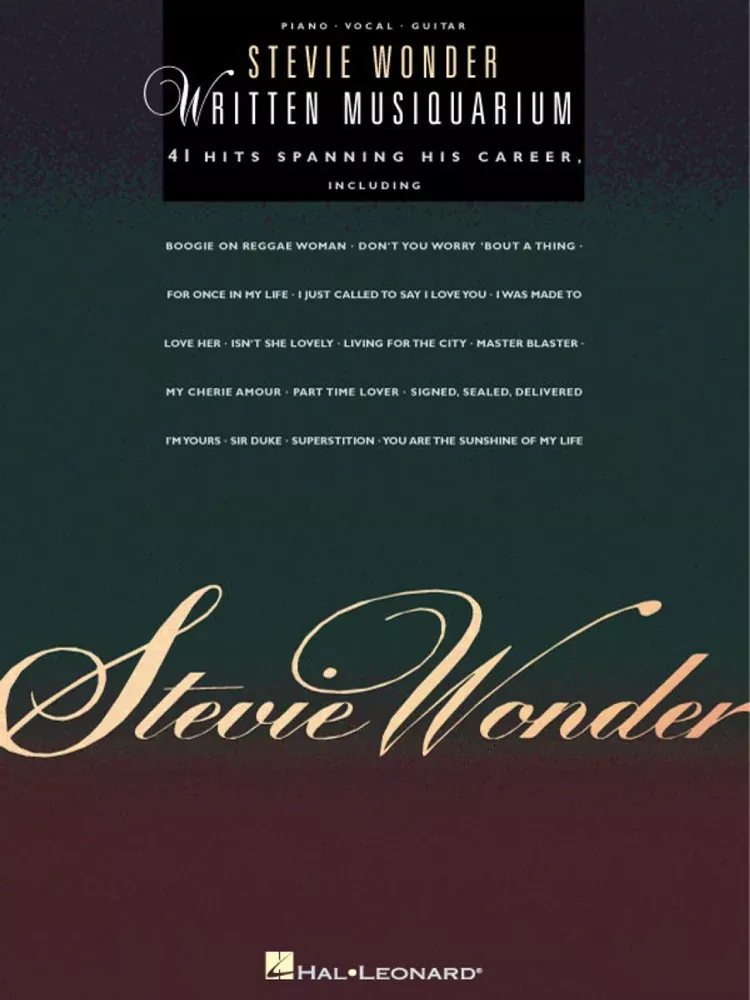 Stevie Wonder Written Musiquarium PVG