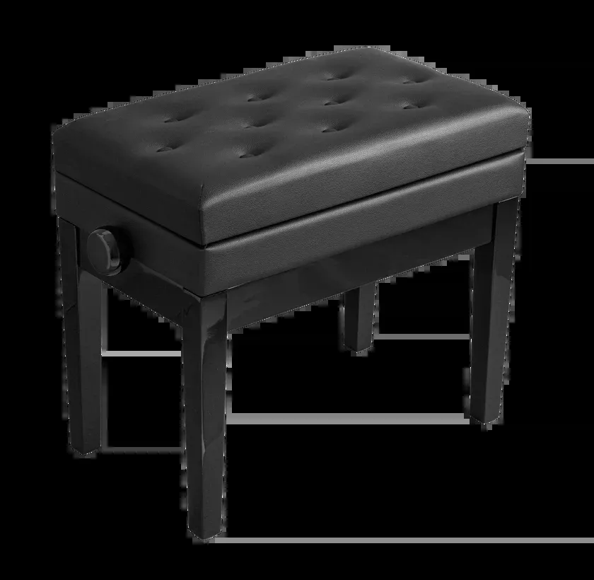 Strad 7 Adjustable Piano Bench – Black