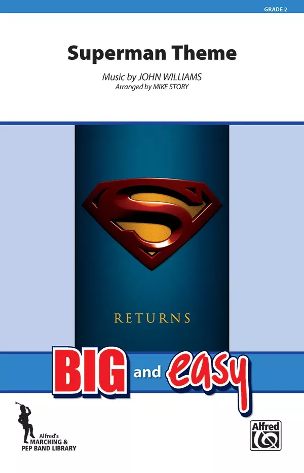 Superman Theme: Marching Band Conductor Score & Parts