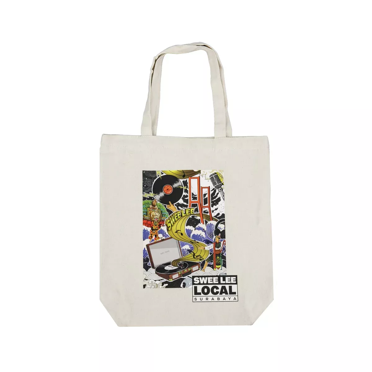 Swee Lee Local Surabaya A3 Tote Bag, Natural