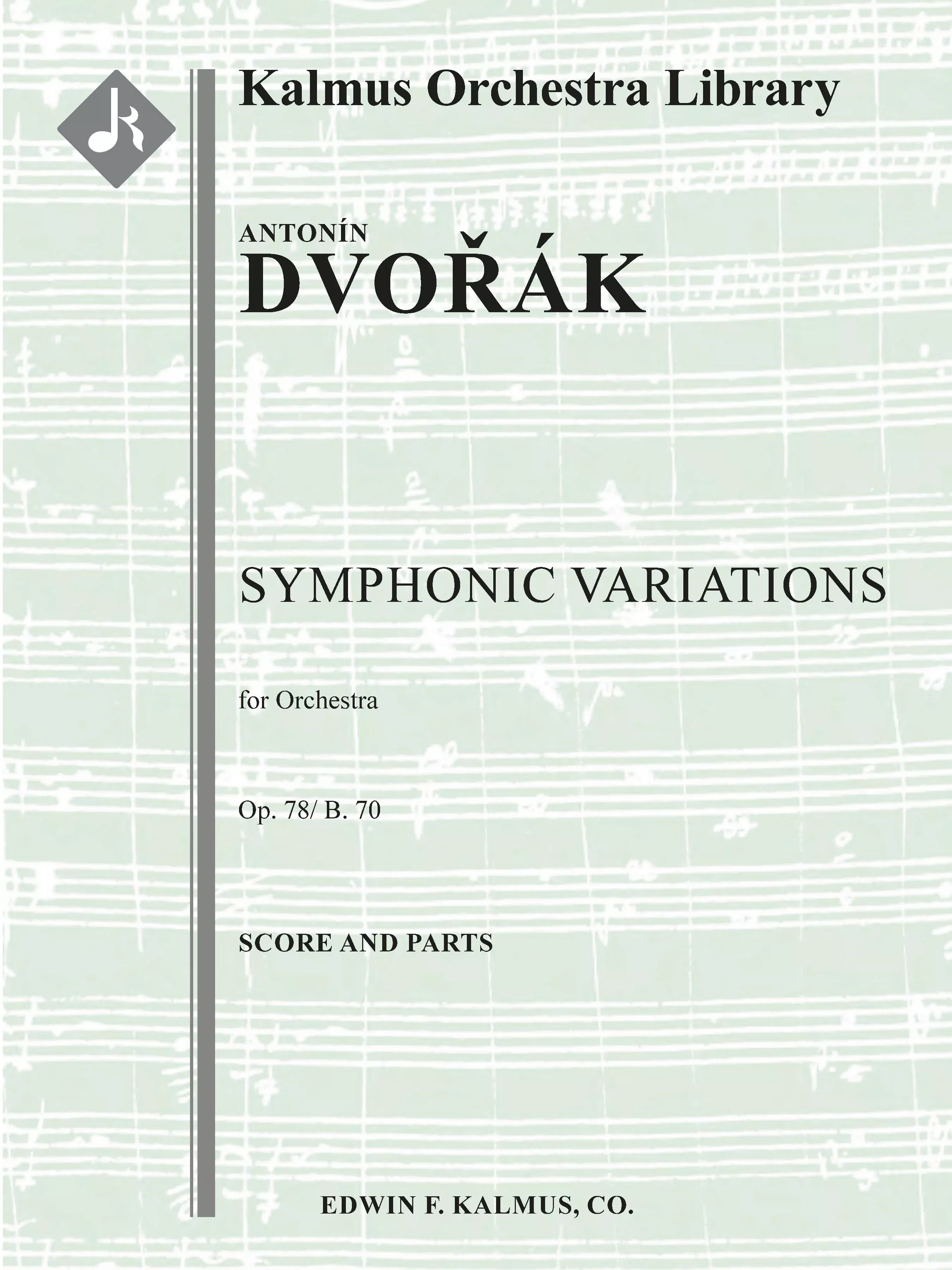Symphonic Variations, Op. 78/B. 70: Full Orchestra, Conductor Score & Parts