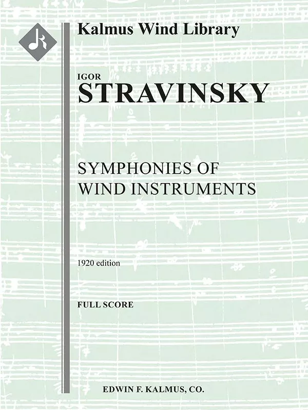 Symphonies of Wind Instruments (1920): Wind Ensemble, Ensemble Works Conductor Score