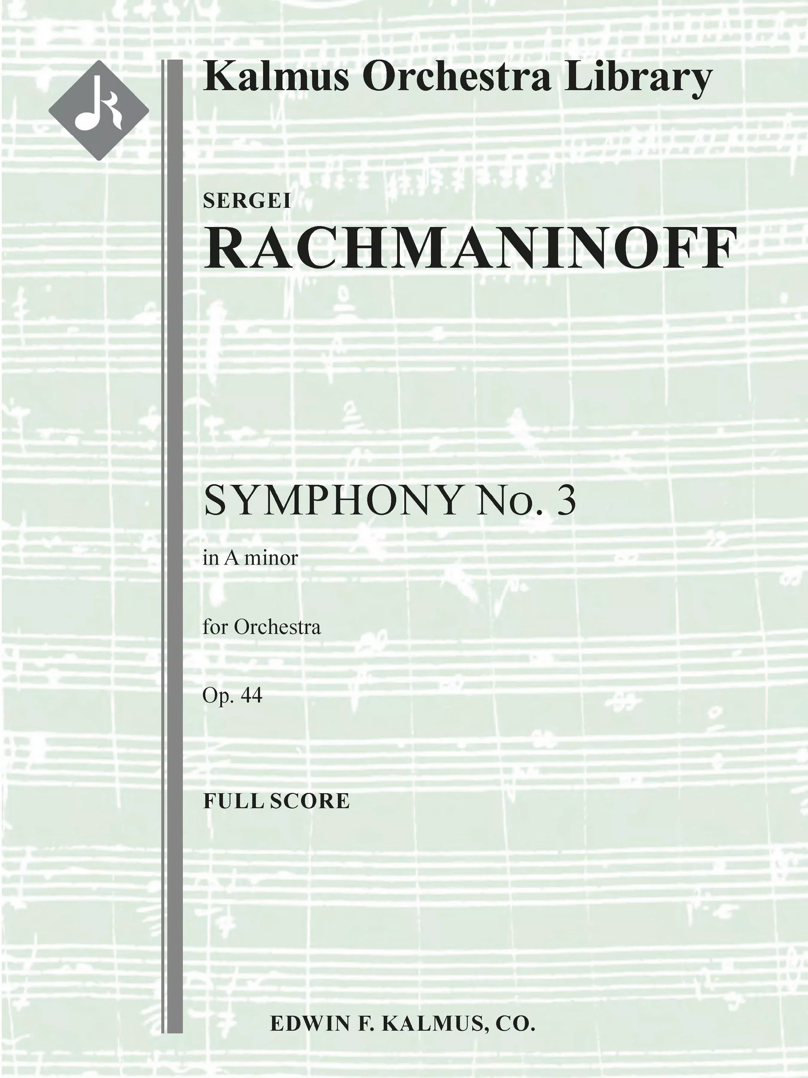Symphony No. 3 in A minor, Op. 44: Full Orchestra, Conductor Score