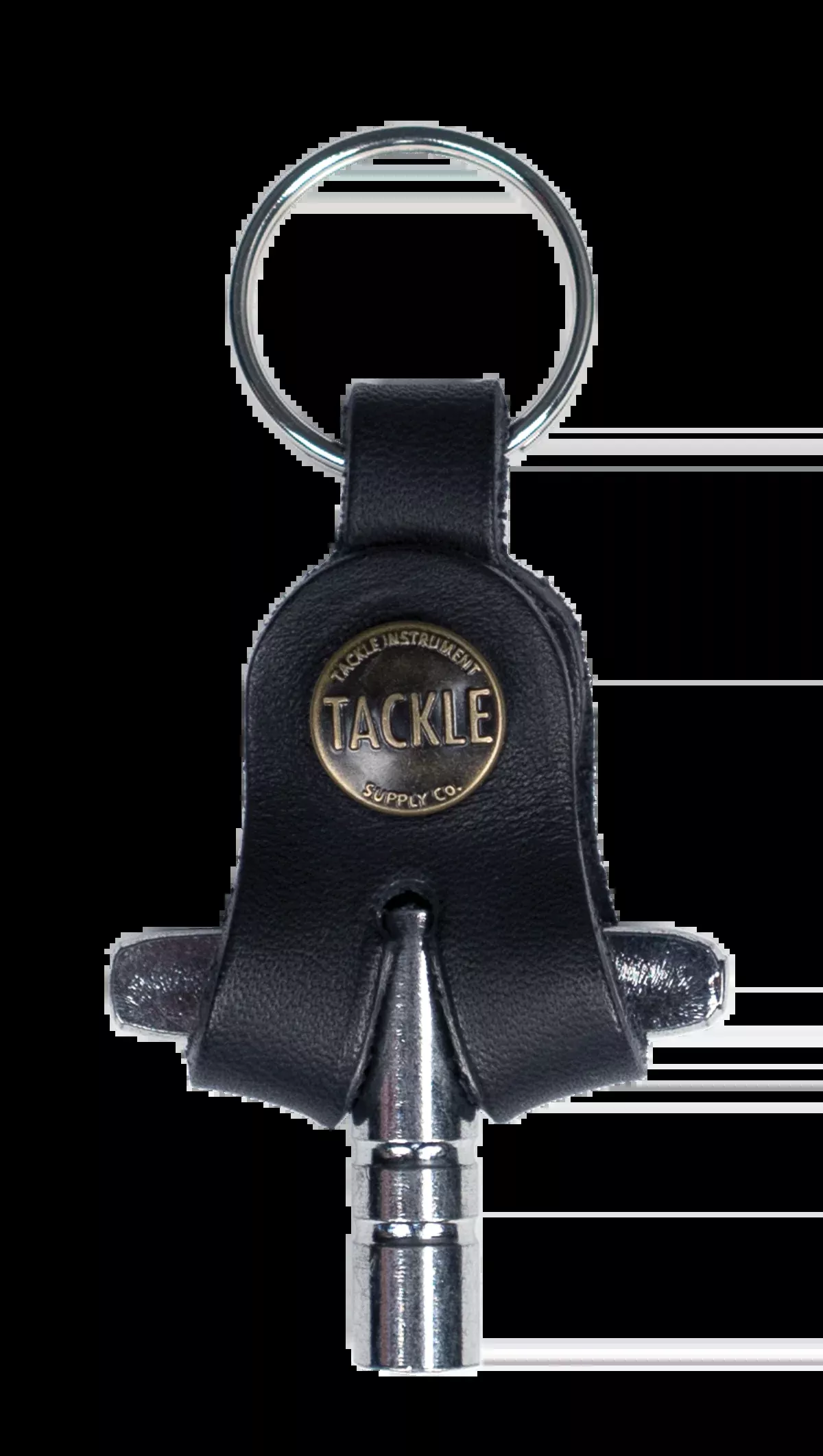 Tackle Leather Drum Key Case - Black