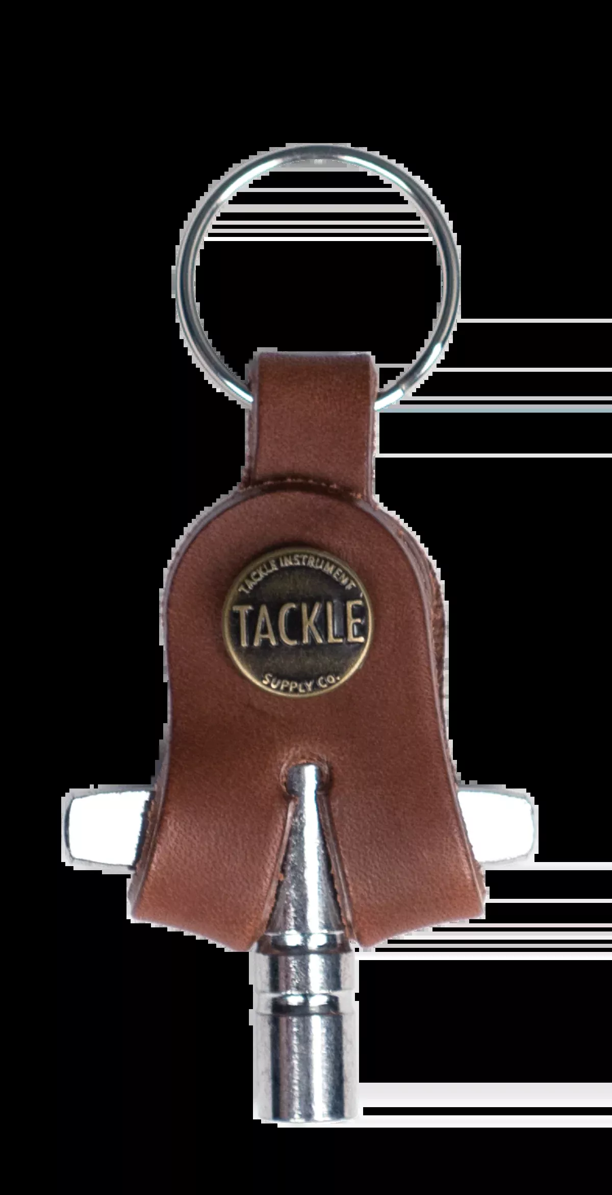 Tackle Leather Drum Key Case - Mahogany