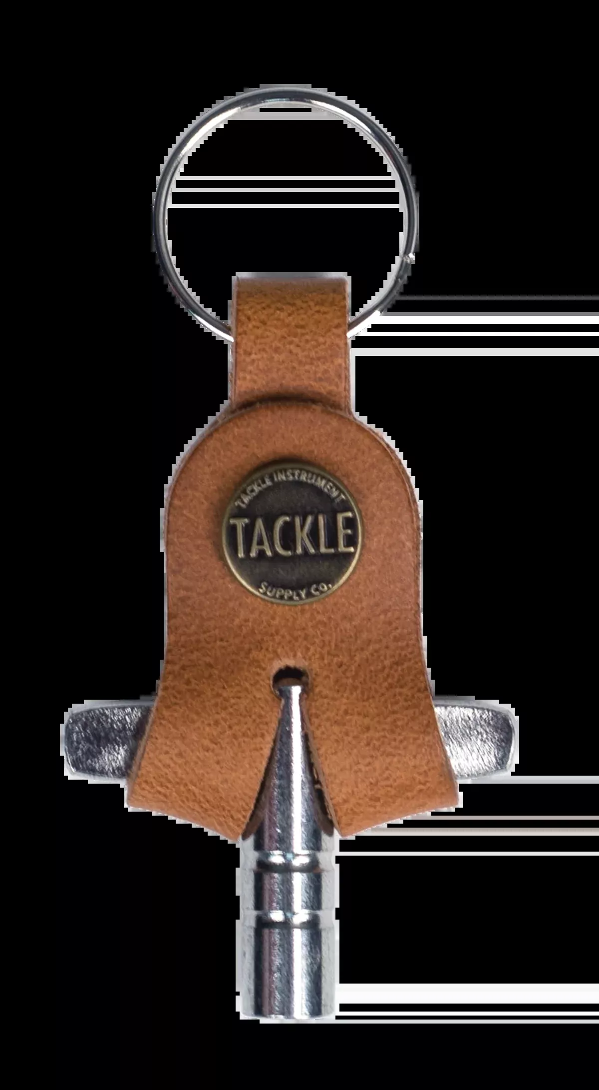 Tackle Leather Drum Key Case - Saddle Tan