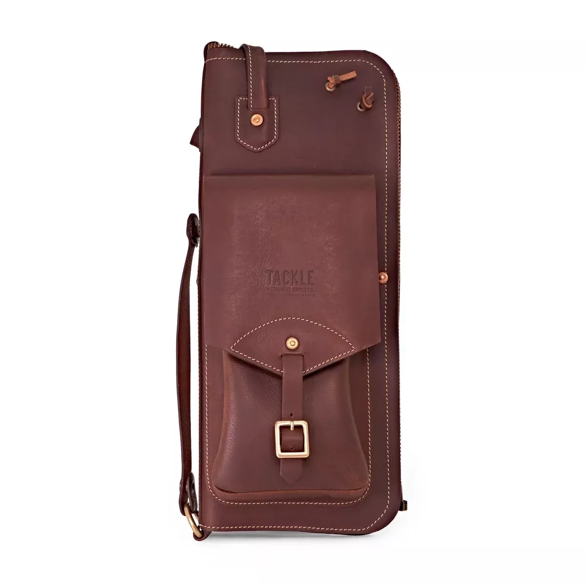 Tackle Leather Stick Case With Patented Stick Stand - Brown