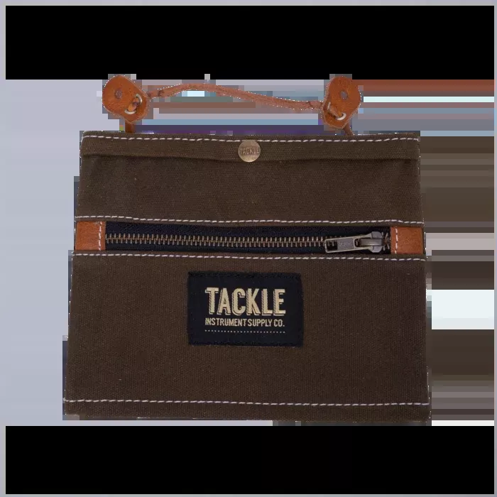 Tackle Waxed Canvas Gig Pouch – Forest Green