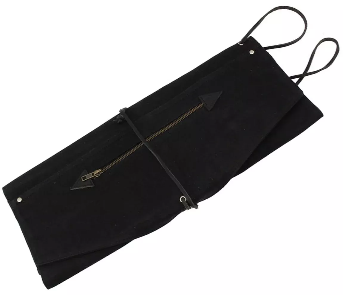 Tackle Waxed Canvas Roll Up Stick Case - Black