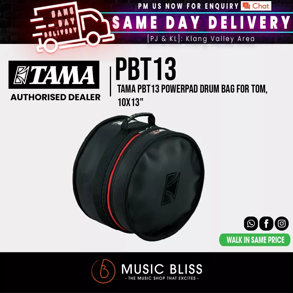 Tama PBT13 PowerPad Drum Bag for Tom, 10×13″