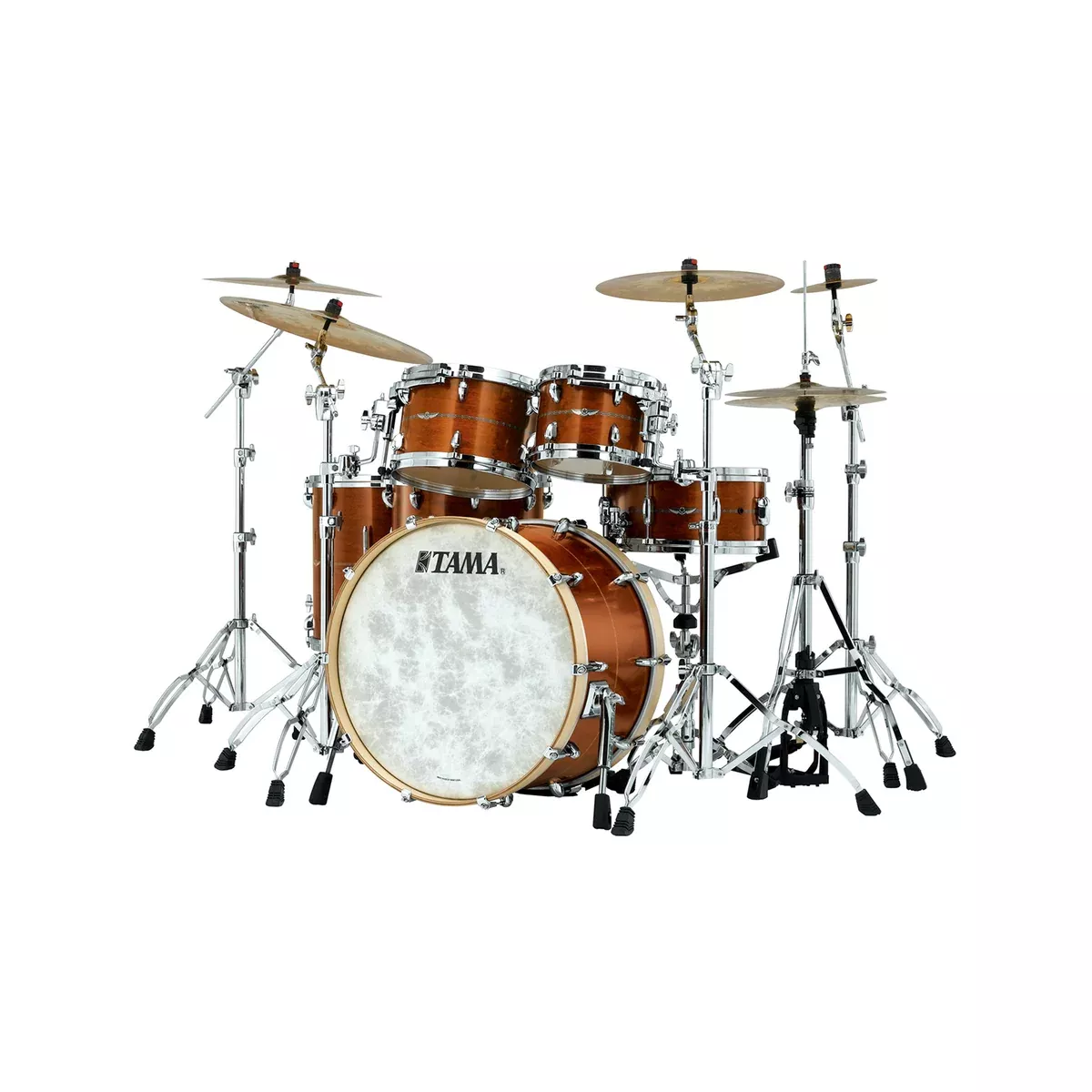 TAMA Star Maple 6pcs Drum Shell Pack Bundle, Satin Antique Brown