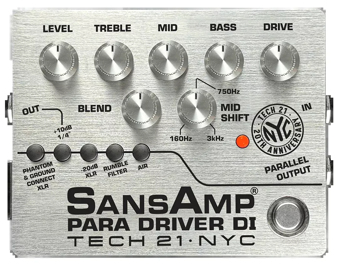 Tech 21 SansAmp Para Driver 20th Anniversary Effects Pedal