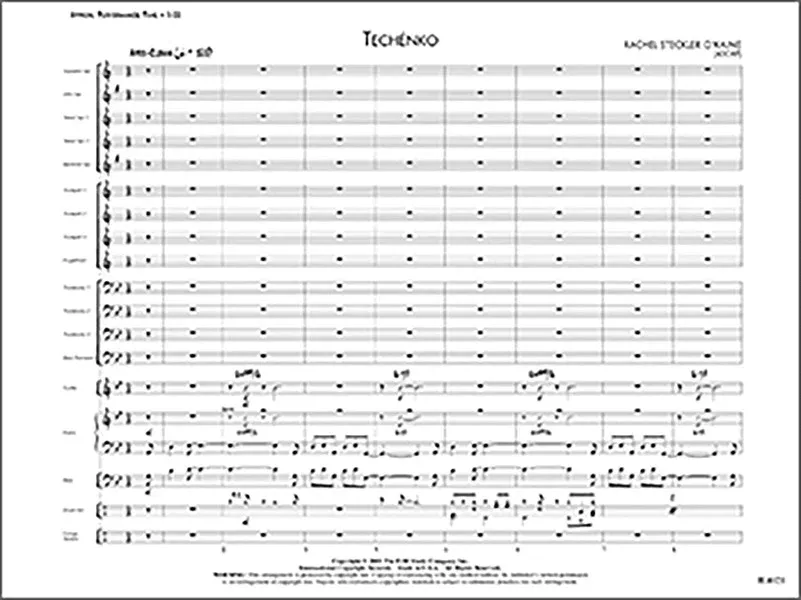 Techénko: Jazz Ensemble Conductor Score & Parts
