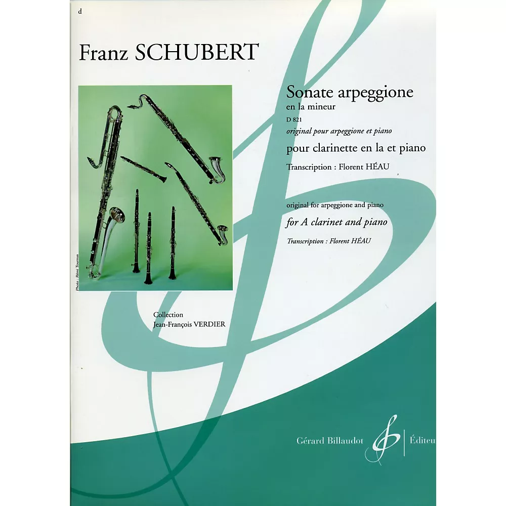 Theodore Presser Sonate Arpeggione En La Mineur D 821