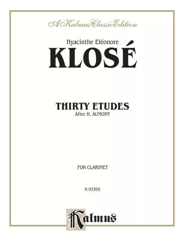 Thirty Etudes after H. Aumont: Clarinet Book
