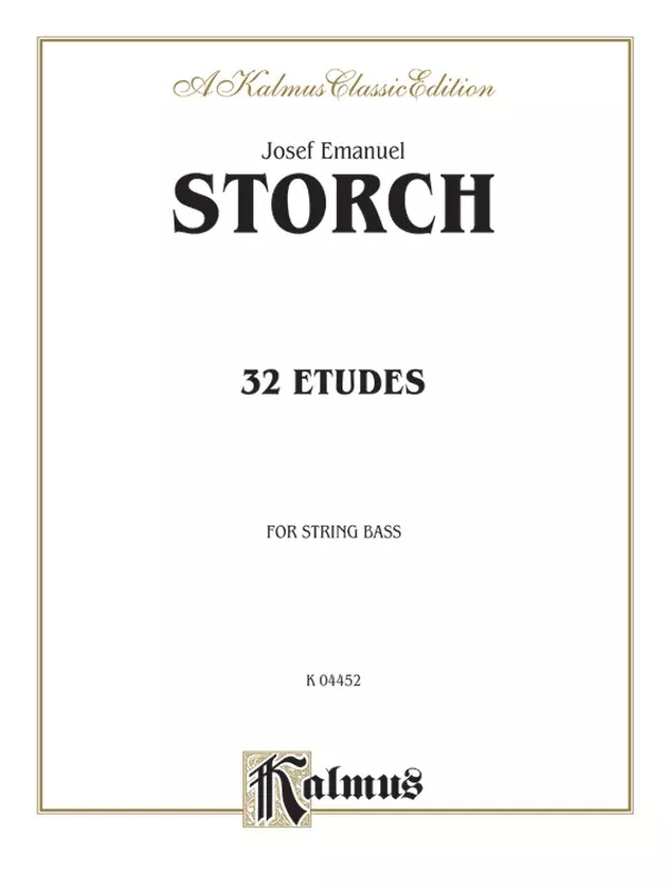 Thirty-two Etudes: String Bass Book