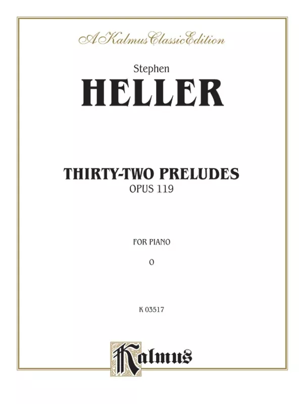 Thirty-Two Preludes, Opus 119: Piano Book
