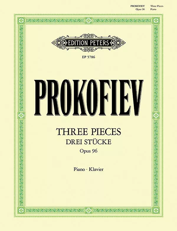 Three Pieces for Piano Op. 96 (1941/42): Piano Solo