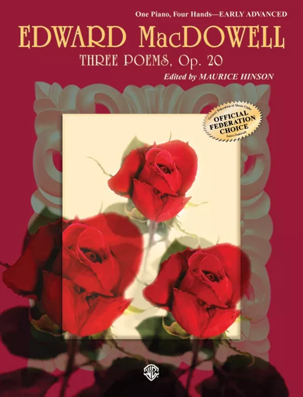 Three Poems, Opus 20: Piano Duet (1 Piano, 4 Hands) Book