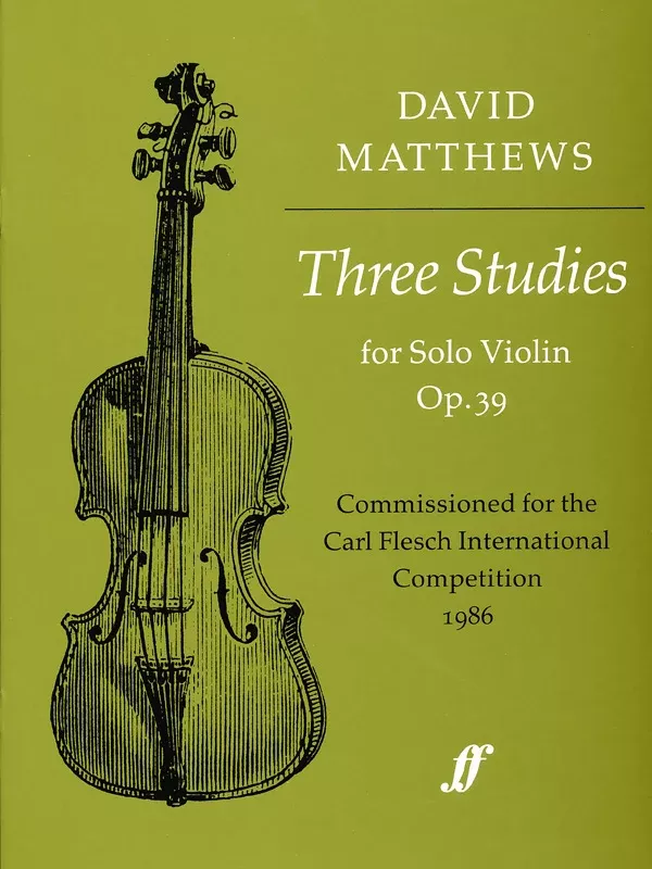 Three Studies, Opus 39: Violin Book