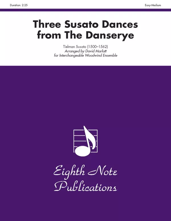 Three Susato Dances from The Danserye: Interchangeable Woodwind Ensemble Score & Parts