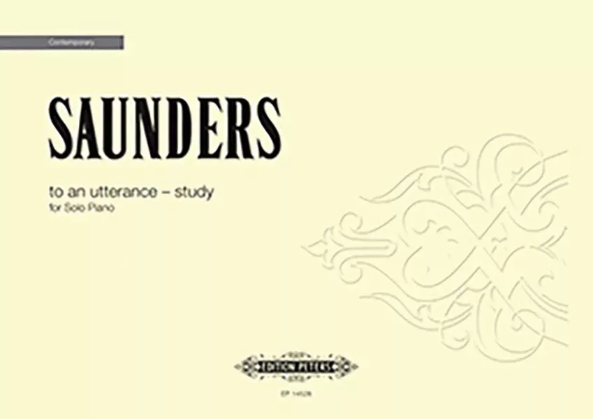 to an utterance - study: Piano (Solo)