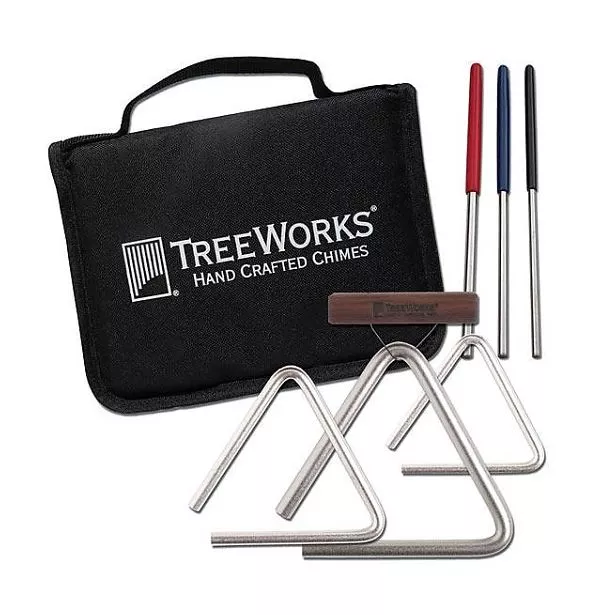 TreeWorks Studio-Grade Triangle Set with Beaters & Bag