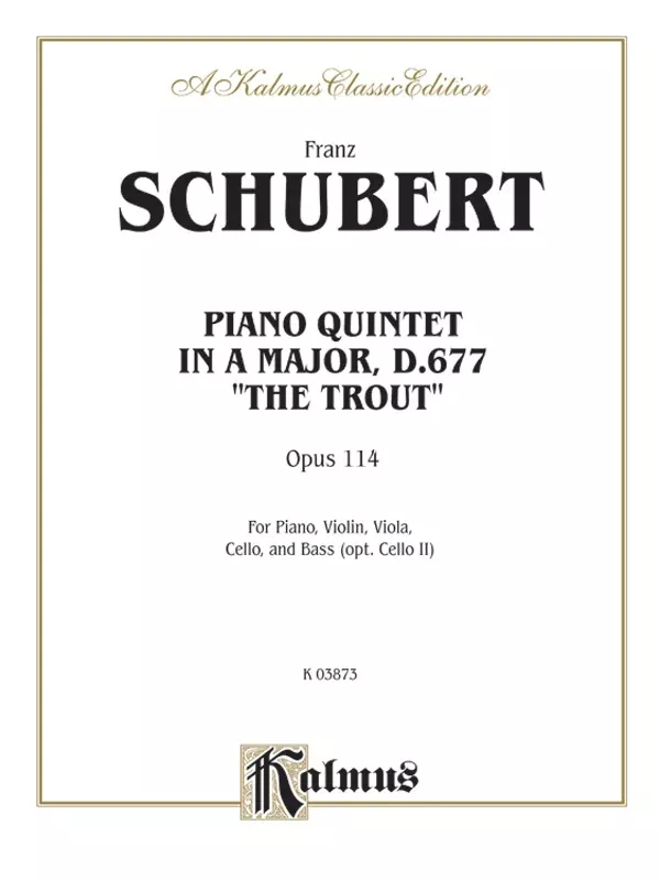 Trout Quintet, Opus 114: String Quintet Book