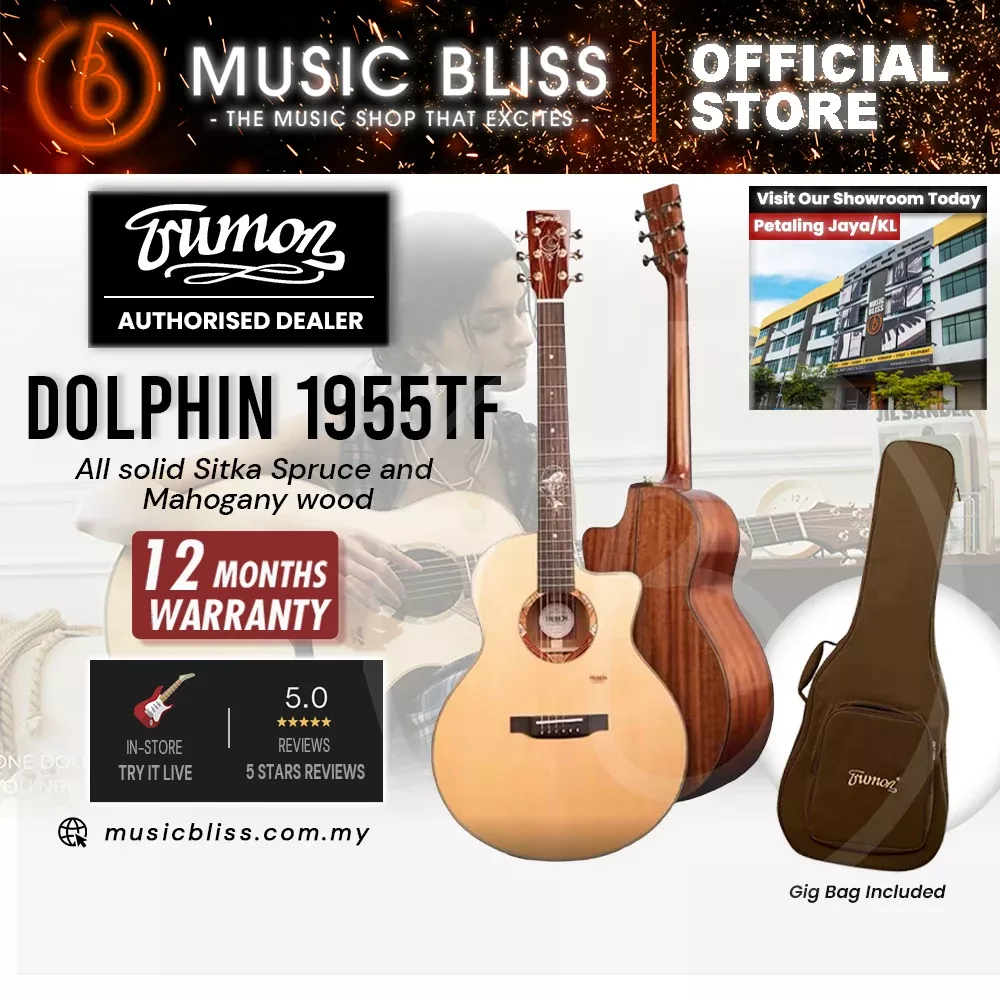 Trumon Dolphin 1955TF All solid Sitka Spruce and Mahogany wood Acoustic Guitar