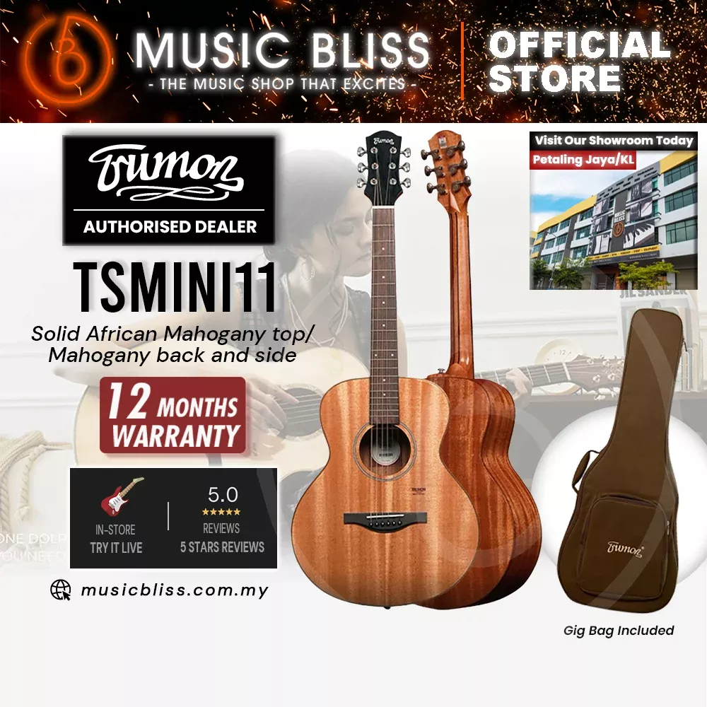 Trumon TS MINI 11 Solid African Mahogany top/Mahogany back and side Acoustic Guitar