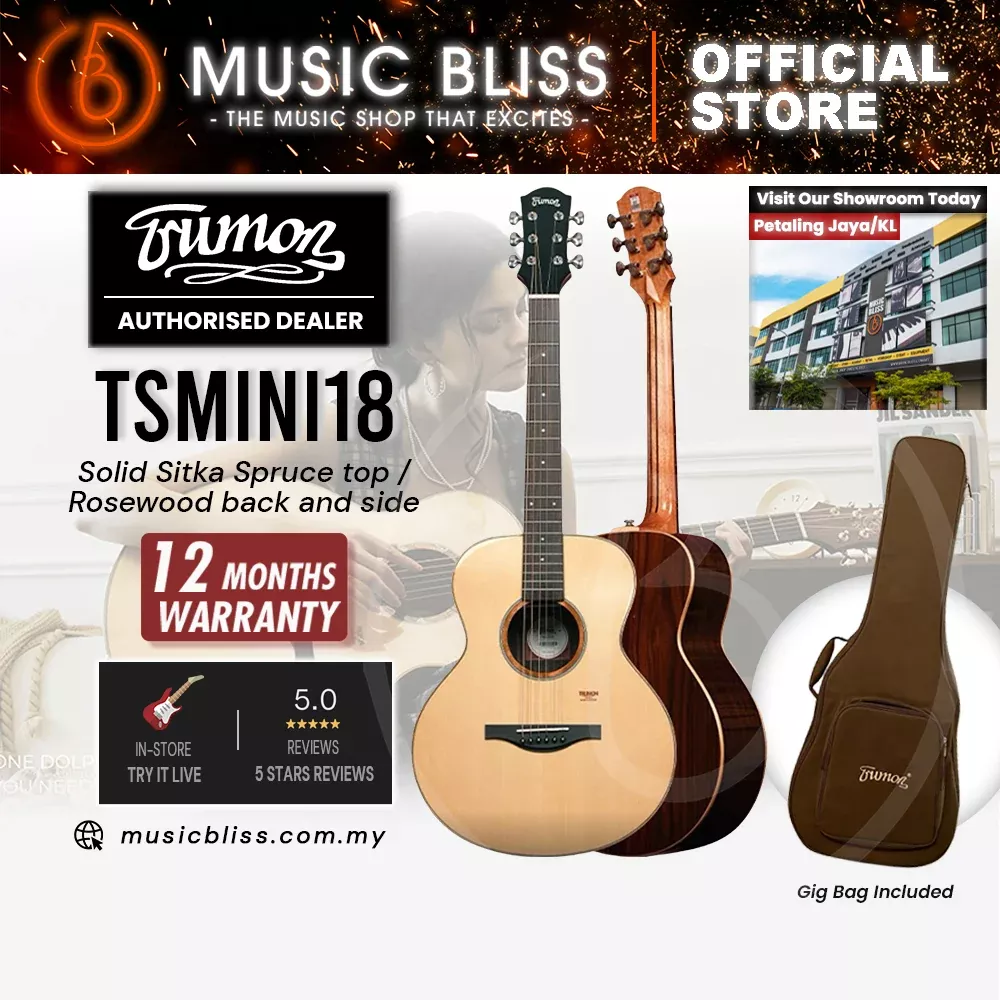 Trumon TS MINI 18 Solid Sitka Spruce top /Rosewood back and side Acoustic Guitar