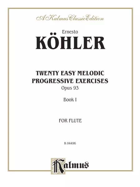 Twenty Easy Melodic Progressive Exercises, Opus 93, Book I: Flute Book