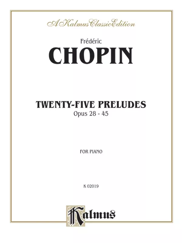 Twenty-Five Preludes, Opus 28-45: Piano Book