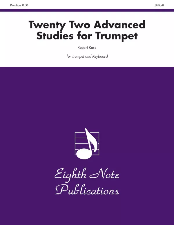 Twenty-Two Advanced Studies for Trumpet: Trumpet & Keyboard Book